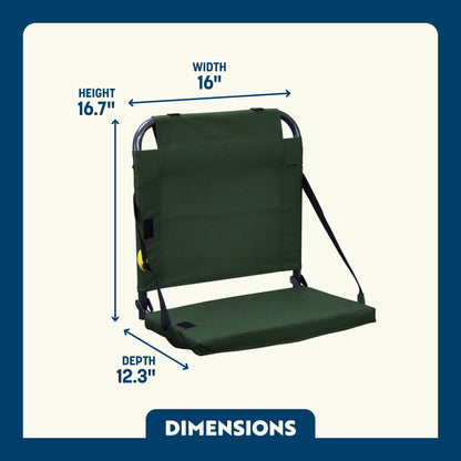 Bleacher-Friendly BleacherBack - Choice 696 - Bleacher-Friendly Stadium Chair with Back Support Detail