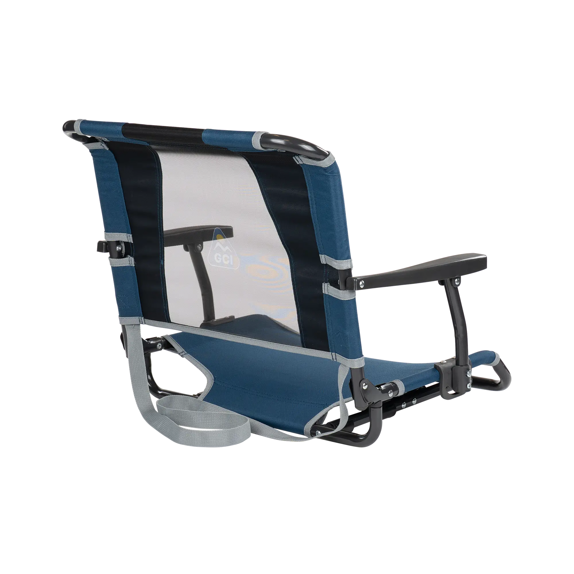 Bleacher-Friendly Big Comfort Stadium Chair with Armrests - Choice 465 - Ergonomic Portable Stadium Seat for Sports Events Detail