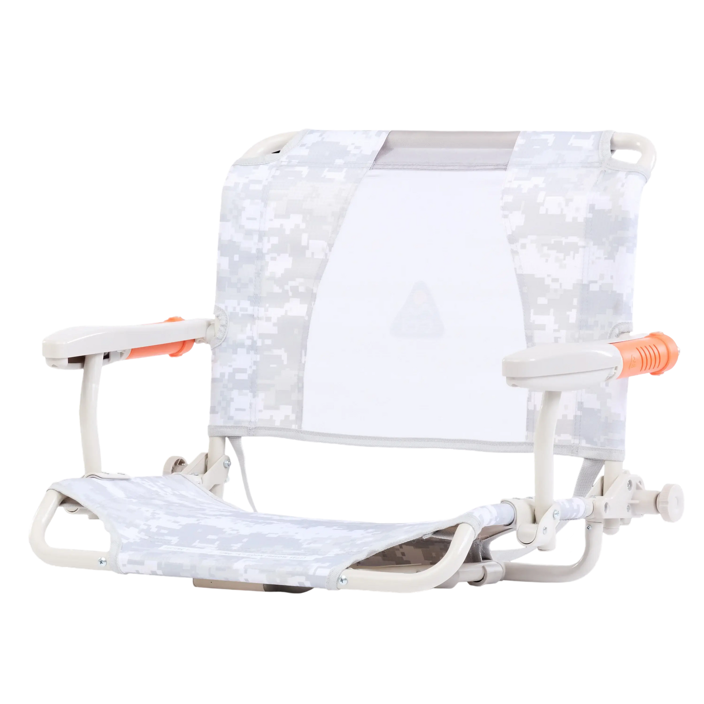 Secure-Hook Stadium Rock-Cliner - Choice 540 - Grandstand Cushion Seat with Secure Under-Bench Hooks Detail