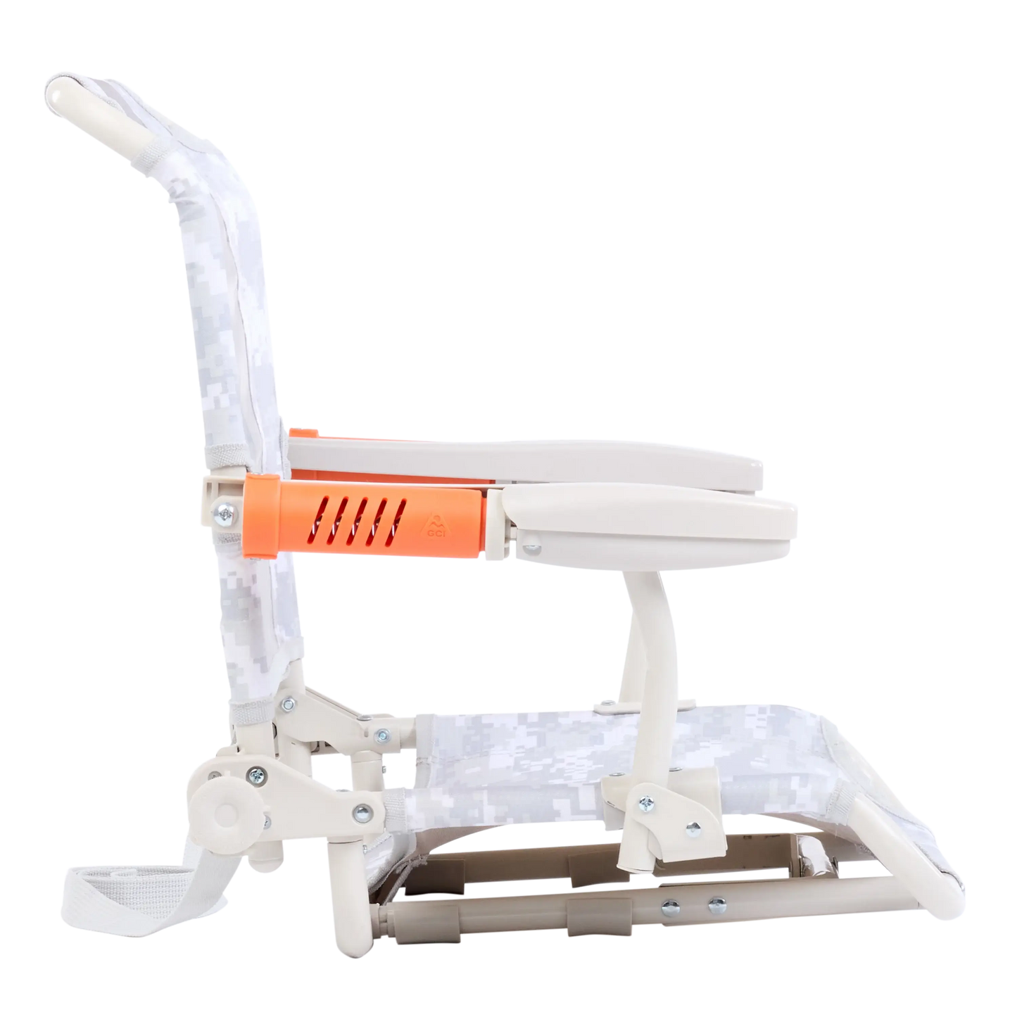 Secure-Hook Stadium Rock-Cliner - Choice 540 - Grandstand Cushion Seat with Secure Under-Bench Hooks Detail