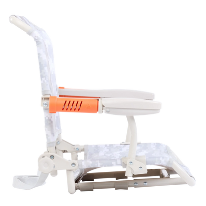 Secure-Hook Stadium Rock-Cliner - Choice 540 - Grandstand Cushion Seat with Secure Under-Bench Hooks Detail