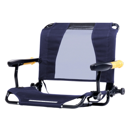 Secure-Hook Stadium Rock-Cliner - Choice 540 - Grandstand Cushion Seat with Secure Under-Bench Hooks Detail