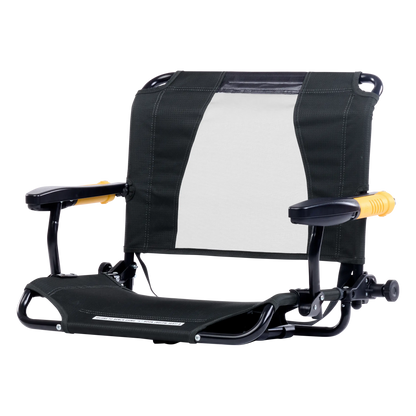 Secure-Hook Stadium Rock-Cliner - Choice 540 - Grandstand Cushion Seat with Secure Under-Bench Hooks Detail