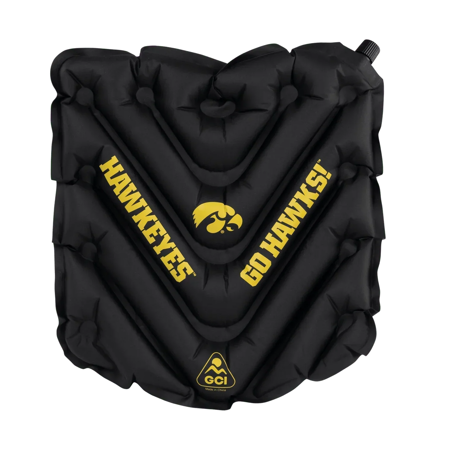 Elite College V Seat Inflatable Stadium Cushion - Iowa Hawkeyes - Choice 157 - Essential Daily Equipment - Default Title