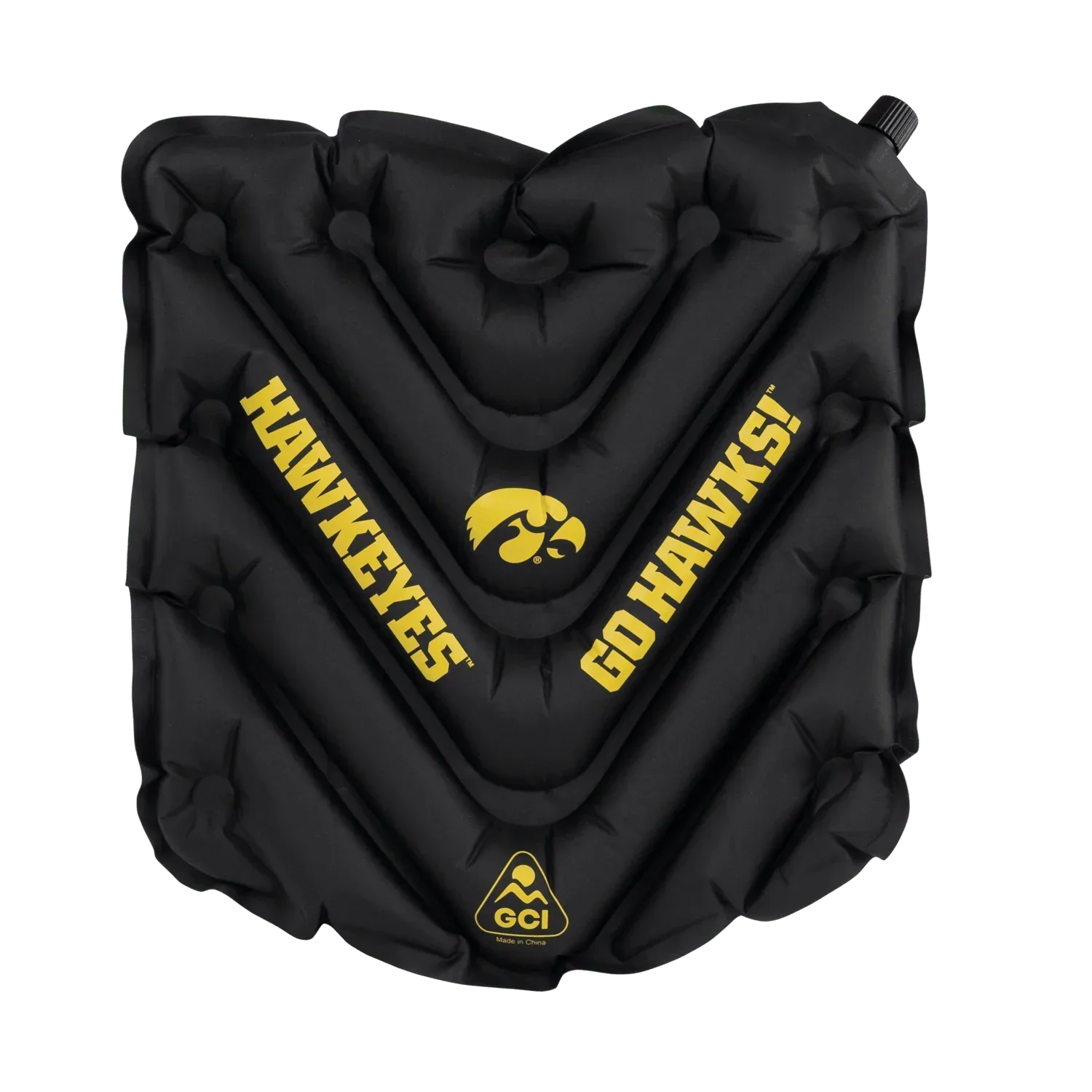 Elite College V Seat Inflatable Stadium Cushion - Iowa Hawkeyes - Choice 157 - Essential Daily Equipment - Default Title