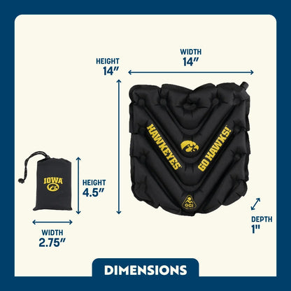 Elite College V Seat Inflatable Stadium Cushion - Iowa Hawkeyes - Choice 157 - Essential Daily Equipment Detail