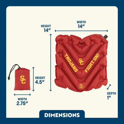 Heavy-Duty College V Seat Inflatable Stadium Cushion - USC Trojans - Choice 523 - Essential Daily Equipment Detail