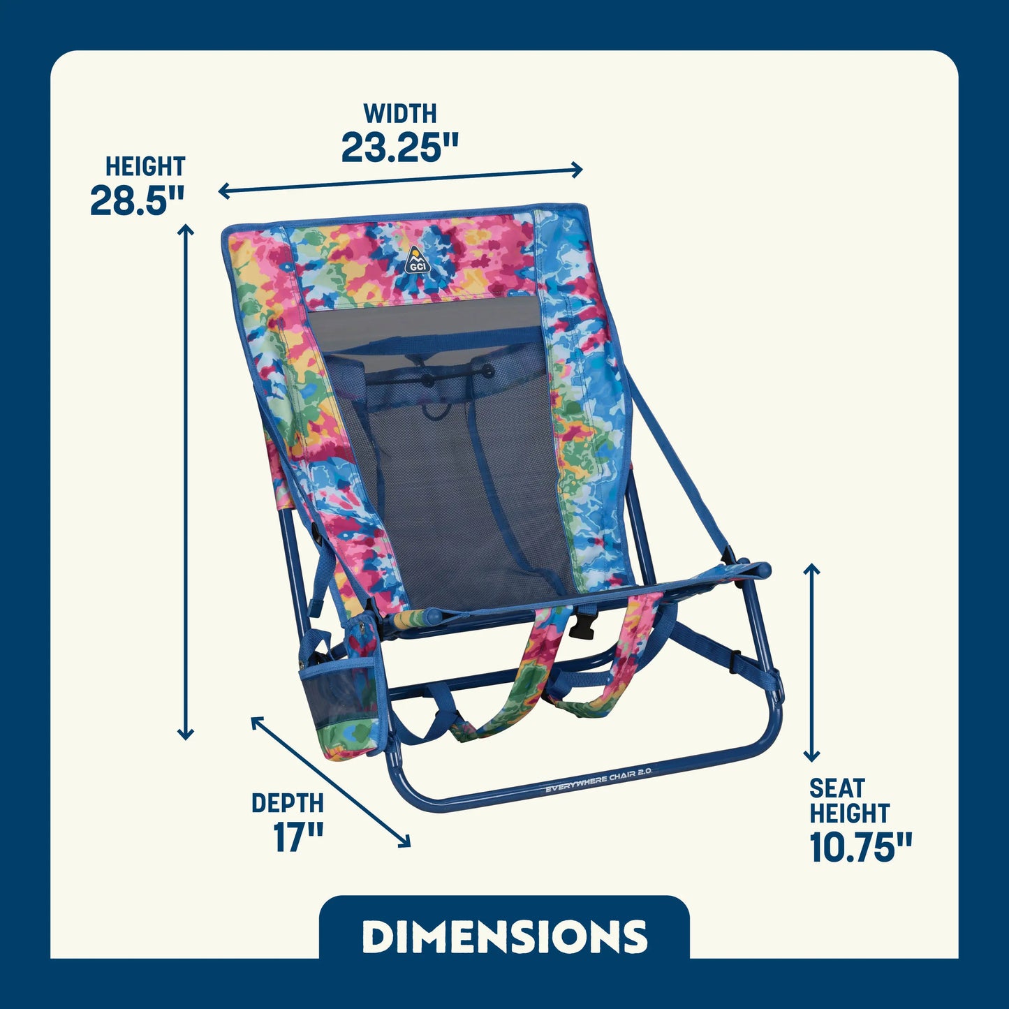 Micro-Folding Everywhere Chair 2 - Choice 656 - Space-Saving Micro-Folding Chair for Backpacking Detail