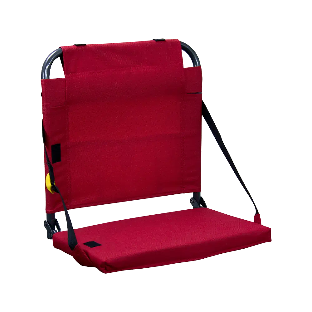 Bleacher-Friendly BleacherBack - Choice 696 - Bleacher-Friendly Stadium Chair with Back Support - Red