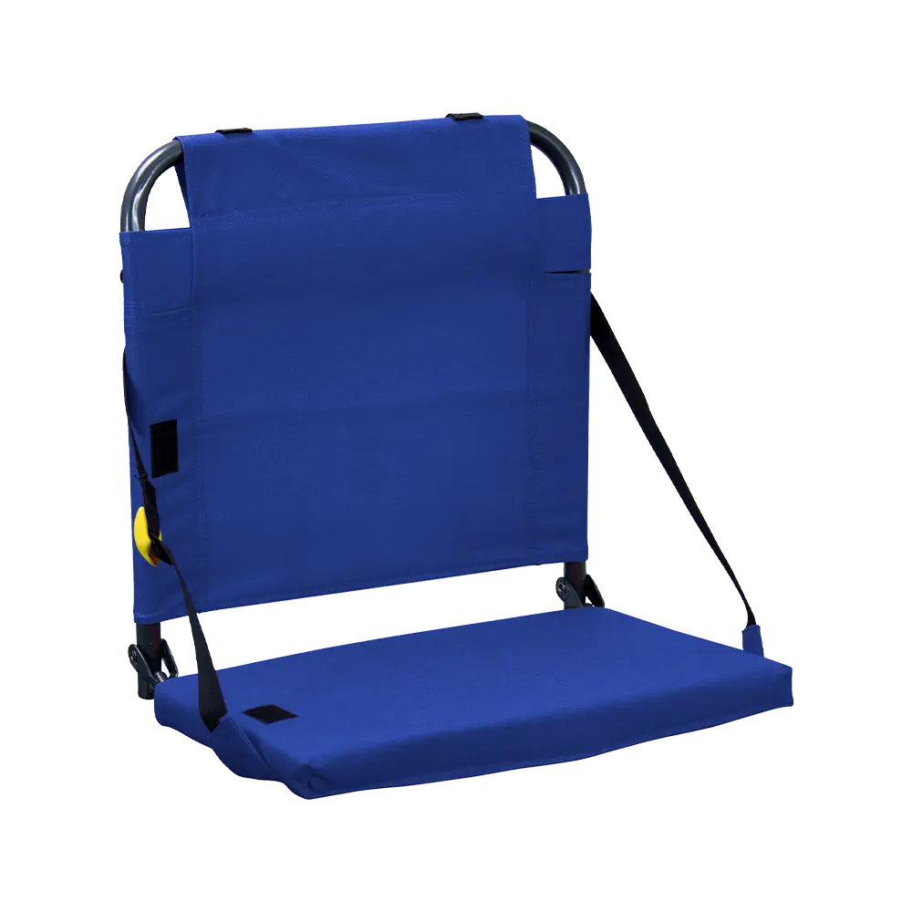 Bleacher-Friendly BleacherBack - Choice 696 - Bleacher-Friendly Stadium Chair with Back Support - Royal Blue