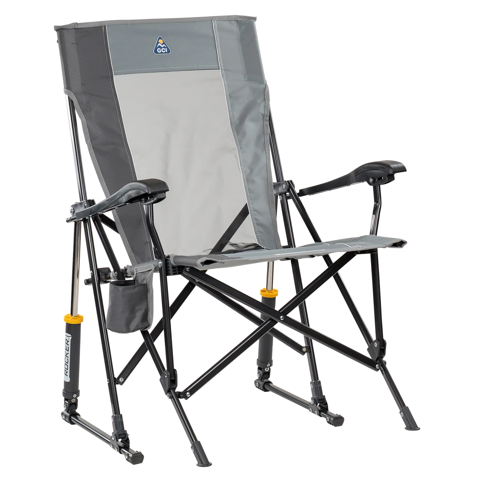 Smooth Motion RoadTrip Rocker - Choice 855 - RoadTrip Rocker Smooth Motion Camp Chair - Mercury Gray