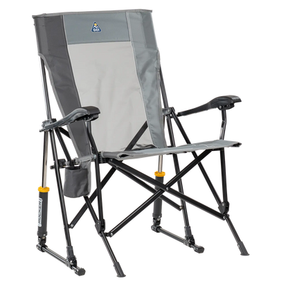 Smooth Motion RoadTrip Rocker - Choice 855 - RoadTrip Rocker Smooth Motion Camp Chair - Mercury Gray