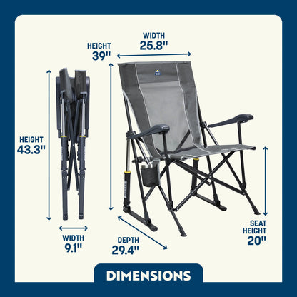 Smooth Motion RoadTrip Rocker - Choice 855 - RoadTrip Rocker Smooth Motion Camp Chair Detail