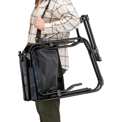 Lightweight Messenger Stowaway Rocker - Choice 794 - Premium Slim-Fold Compact Chair with Messenger Bag Detail