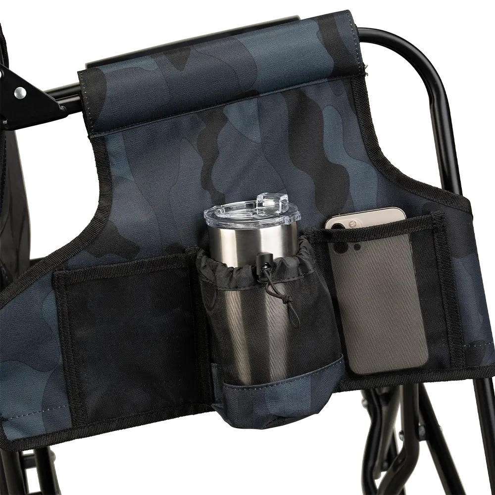 Lightweight Messenger Stowaway Rocker - Choice 794 - Premium Slim-Fold Compact Chair with Messenger Bag Detail