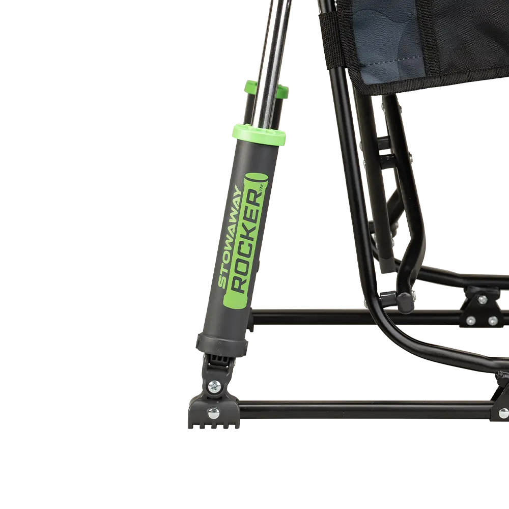 Lightweight Messenger Stowaway Rocker - Choice 794 - Premium Slim-Fold Compact Chair with Messenger Bag Detail