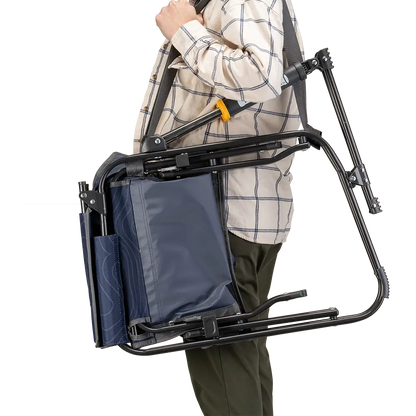Lightweight Messenger Stowaway Rocker - Choice 794 - Premium Slim-Fold Compact Chair with Messenger Bag Detail