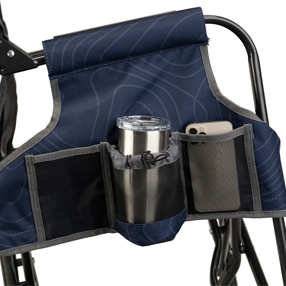 Lightweight Messenger Stowaway Rocker - Choice 794 - Premium Slim-Fold Compact Chair with Messenger Bag Detail