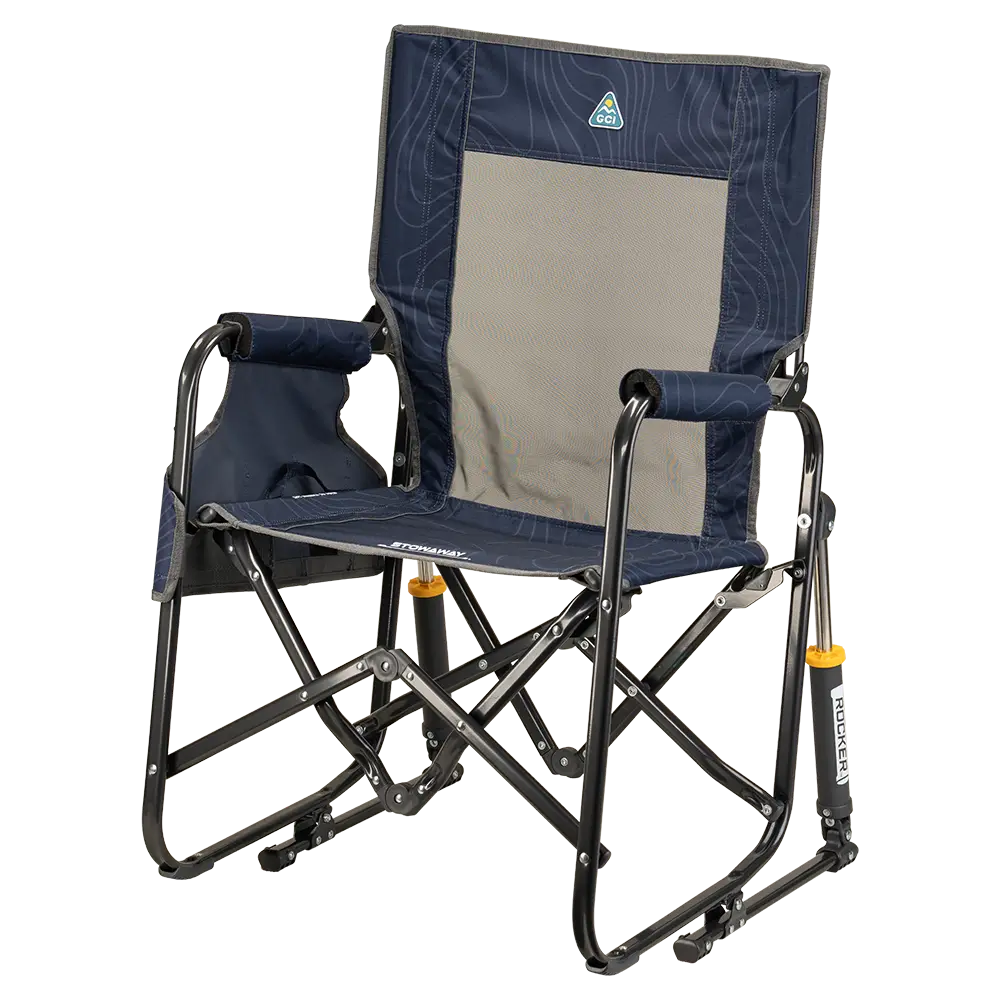 Lightweight Messenger Stowaway Rocker - Choice 794 - Premium Slim-Fold Compact Chair with Messenger Bag Detail