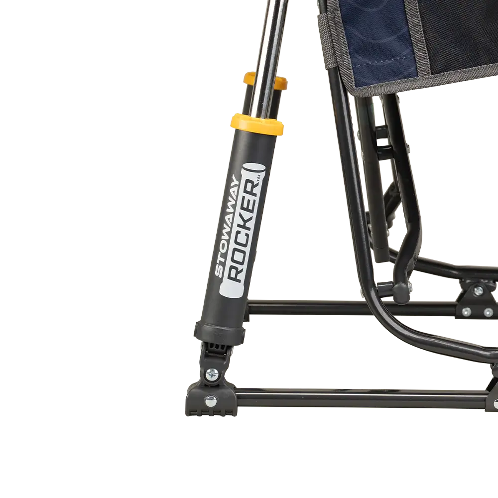 Lightweight Messenger Stowaway Rocker - Choice 794 - Premium Slim-Fold Compact Chair with Messenger Bag Detail