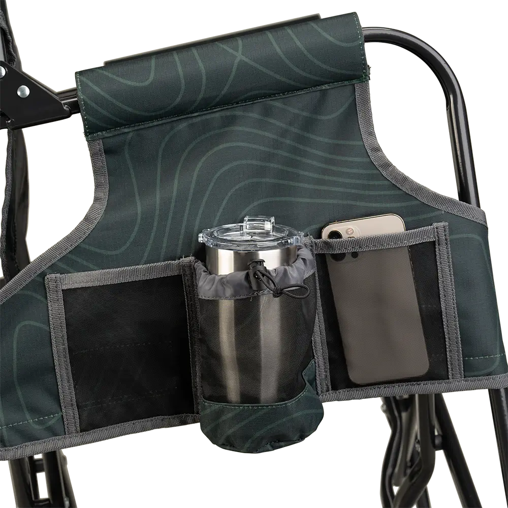Lightweight Messenger Stowaway Rocker - Choice 794 - Premium Slim-Fold Compact Chair with Messenger Bag Detail