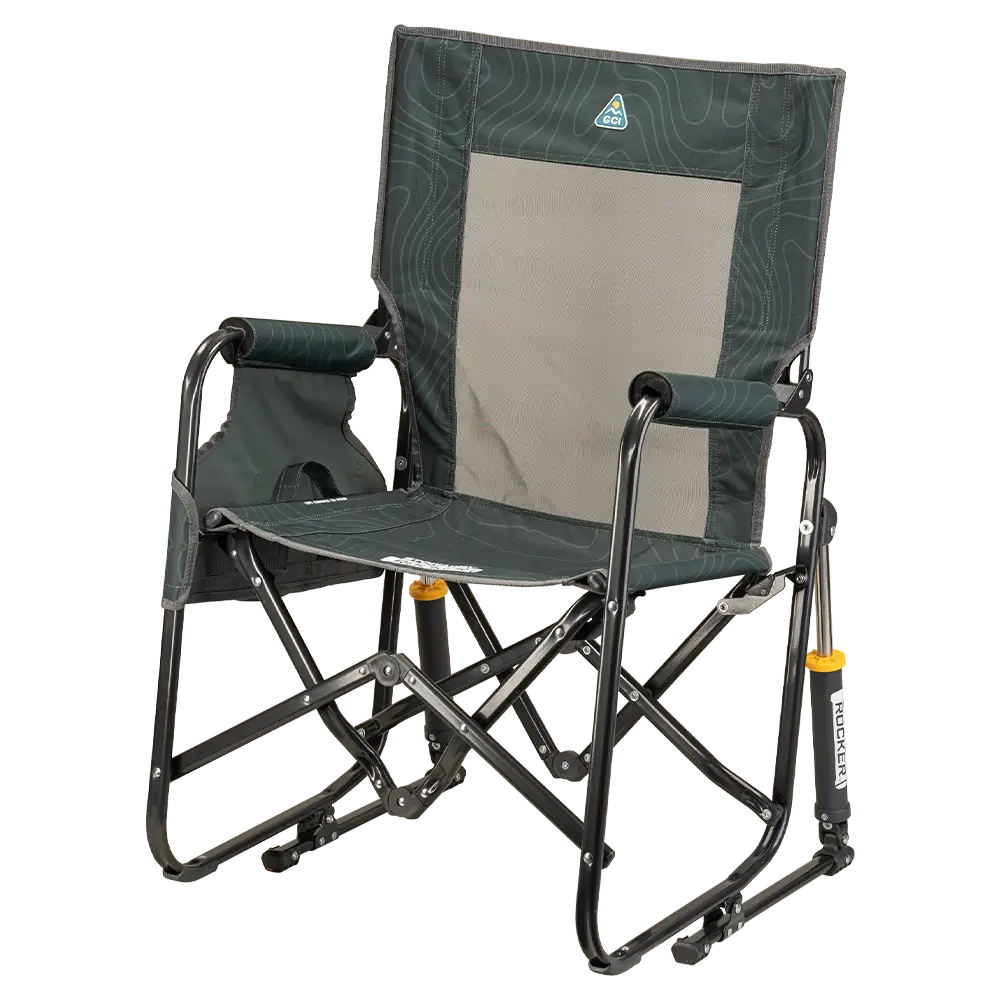 Lightweight Messenger Stowaway Rocker - Choice 794 - Premium Slim-Fold Compact Chair with Messenger Bag Detail