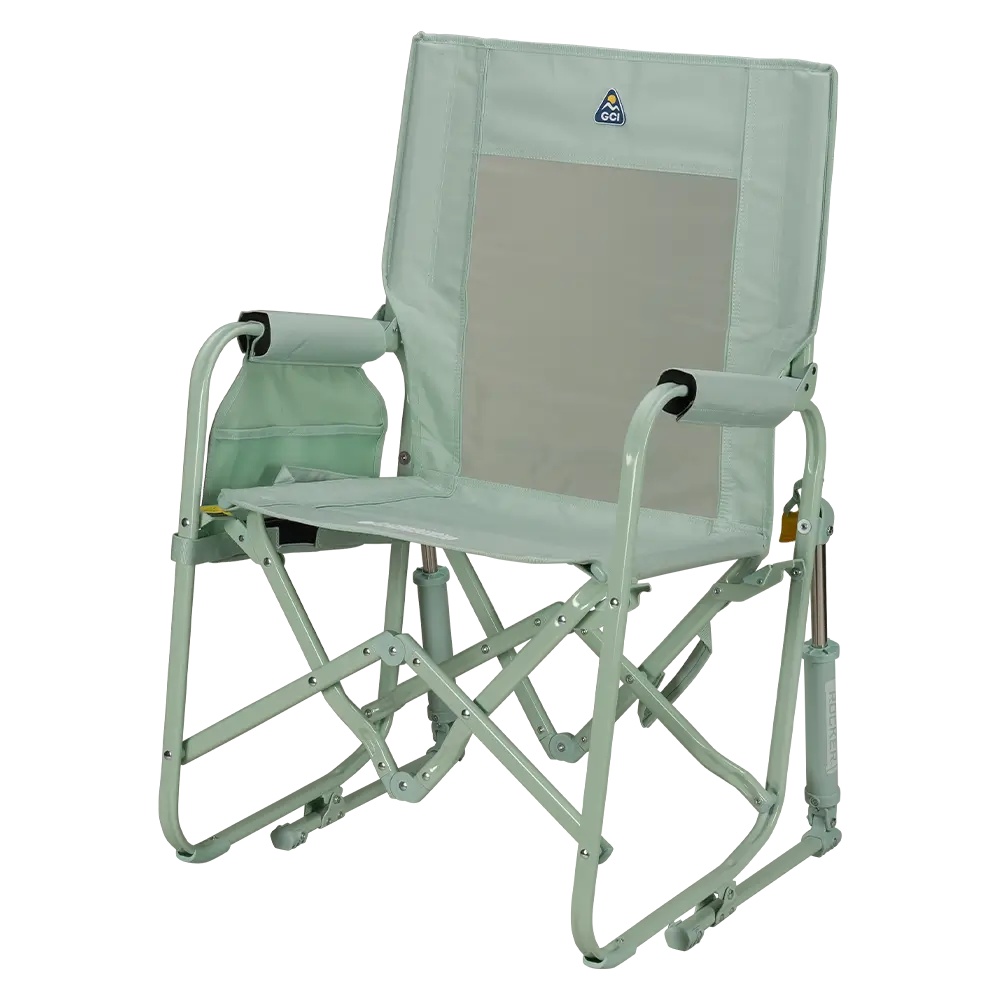 Lightweight Messenger Stowaway Rocker - Choice 794 - Premium Slim-Fold Compact Chair with Messenger Bag Detail