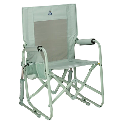 Lightweight Messenger Stowaway Rocker - Choice 794 - Premium Slim-Fold Compact Chair with Messenger Bag - Pastel Green