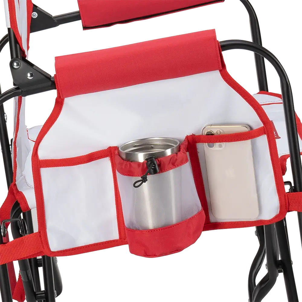 Lightweight Messenger Stowaway Rocker - Choice 794 - Premium Slim-Fold Compact Chair with Messenger Bag Detail