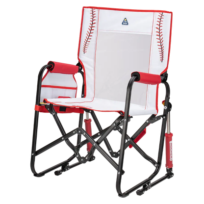 Lightweight Messenger Stowaway Rocker - Choice 794 - Premium Slim-Fold Compact Chair with Messenger Bag Detail