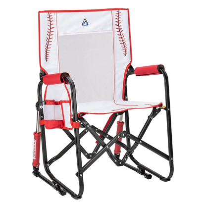 Lightweight Messenger Stowaway Rocker - Choice 794 - Premium Slim-Fold Compact Chair with Messenger Bag - Baseball