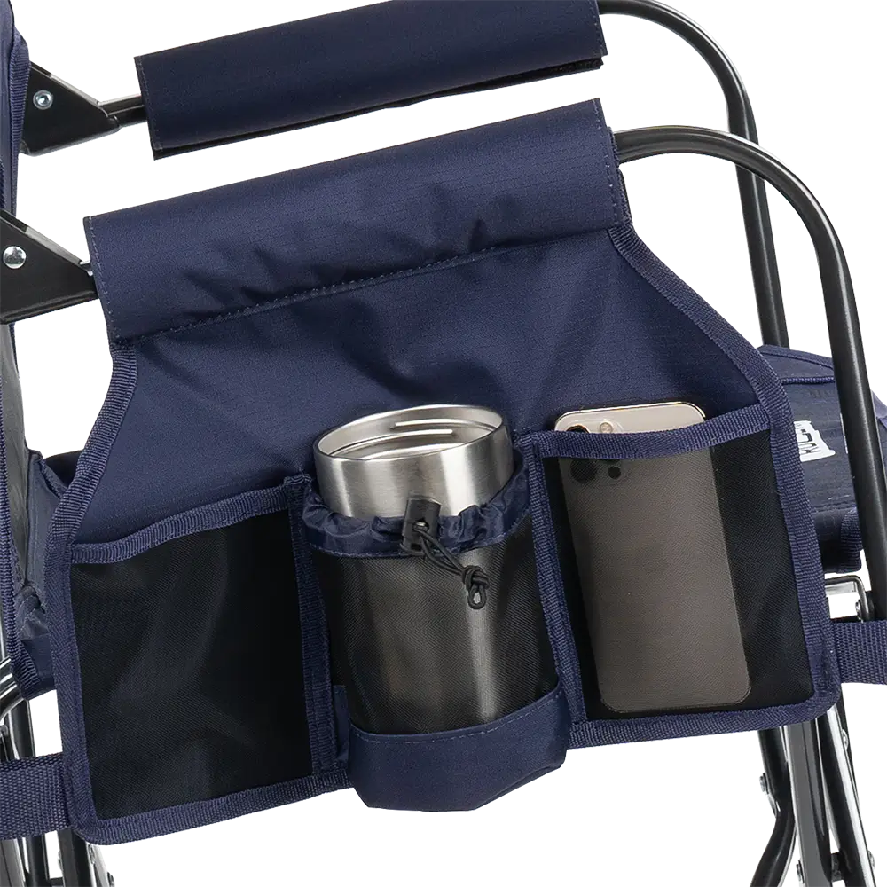 Lightweight Messenger Stowaway Rocker - Choice 794 - Premium Slim-Fold Compact Chair with Messenger Bag Detail