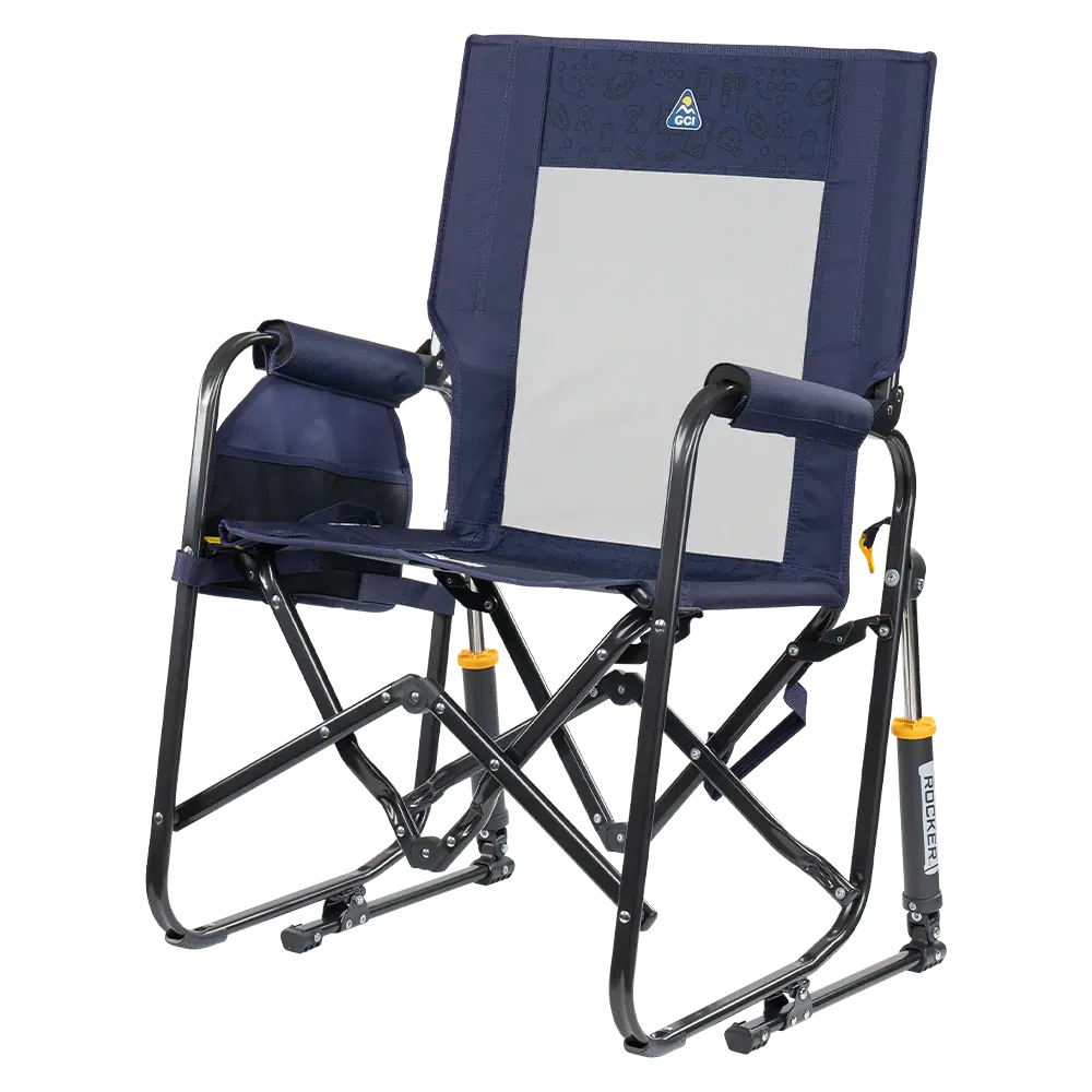 Lightweight Messenger Stowaway Rocker - Choice 794 - Premium Slim-Fold Compact Chair with Messenger Bag Detail