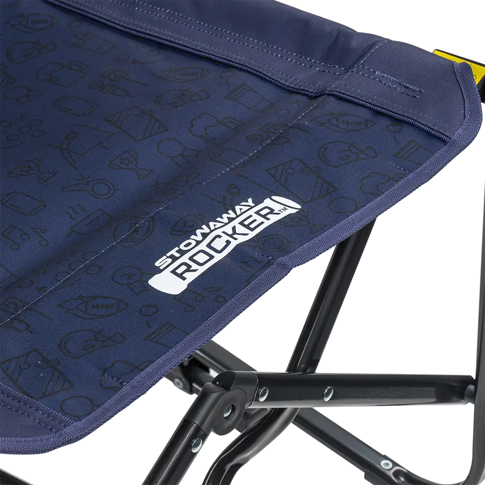 Lightweight Messenger Stowaway Rocker - Choice 794 - Premium Slim-Fold Compact Chair with Messenger Bag Detail