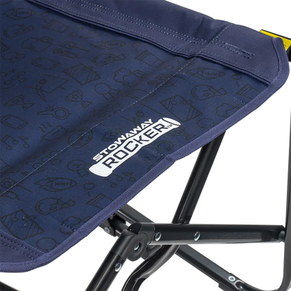 Lightweight Messenger Stowaway Rocker - Choice 794 - Premium Slim-Fold Compact Chair with Messenger Bag Detail