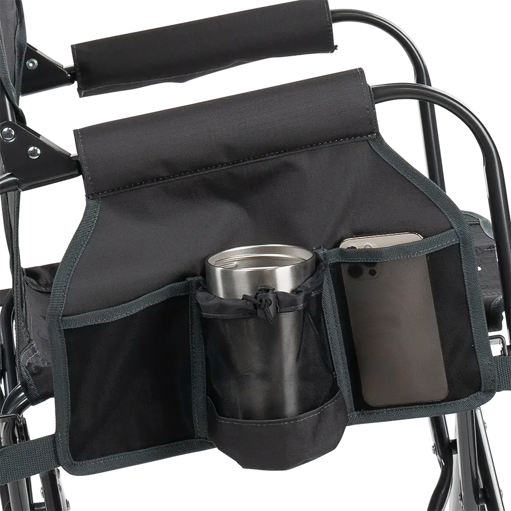 Lightweight Messenger Stowaway Rocker - Choice 794 - Premium Slim-Fold Compact Chair with Messenger Bag Detail