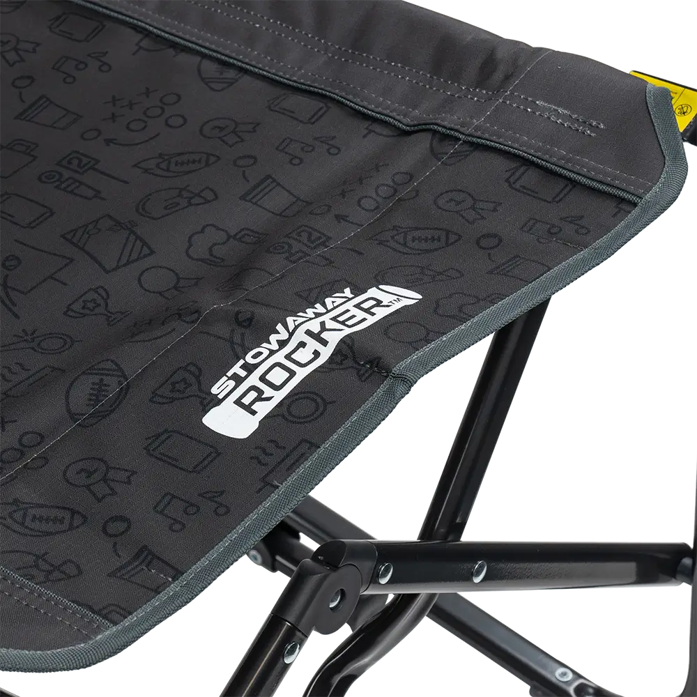 Lightweight Messenger Stowaway Rocker - Choice 794 - Premium Slim-Fold Compact Chair with Messenger Bag Detail