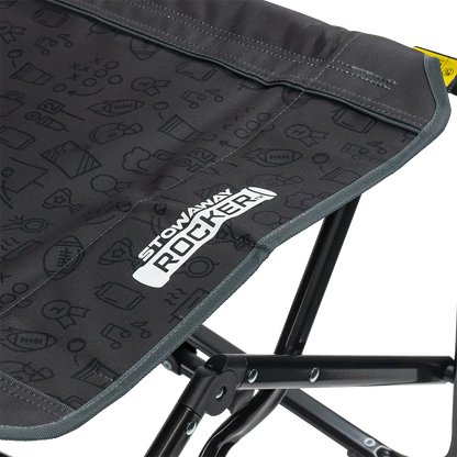 Lightweight Messenger Stowaway Rocker - Choice 794 - Premium Slim-Fold Compact Chair with Messenger Bag Detail