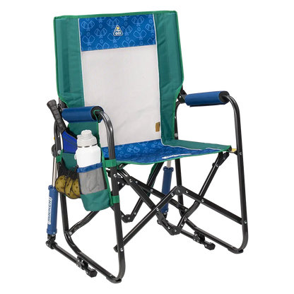 Lightweight Messenger Stowaway Rocker - Choice 794 - Premium Slim-Fold Compact Chair with Messenger Bag - Pickleball Green