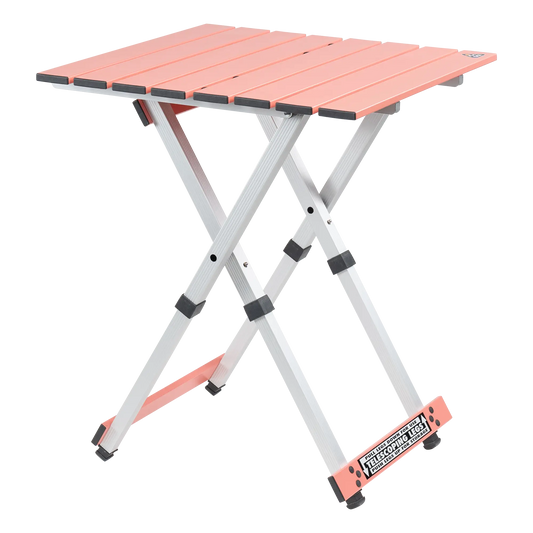 Heavy-Duty Compact Camp Table 20 - Choice 513 - Gear for Camping & Outdoor Travel - Coral