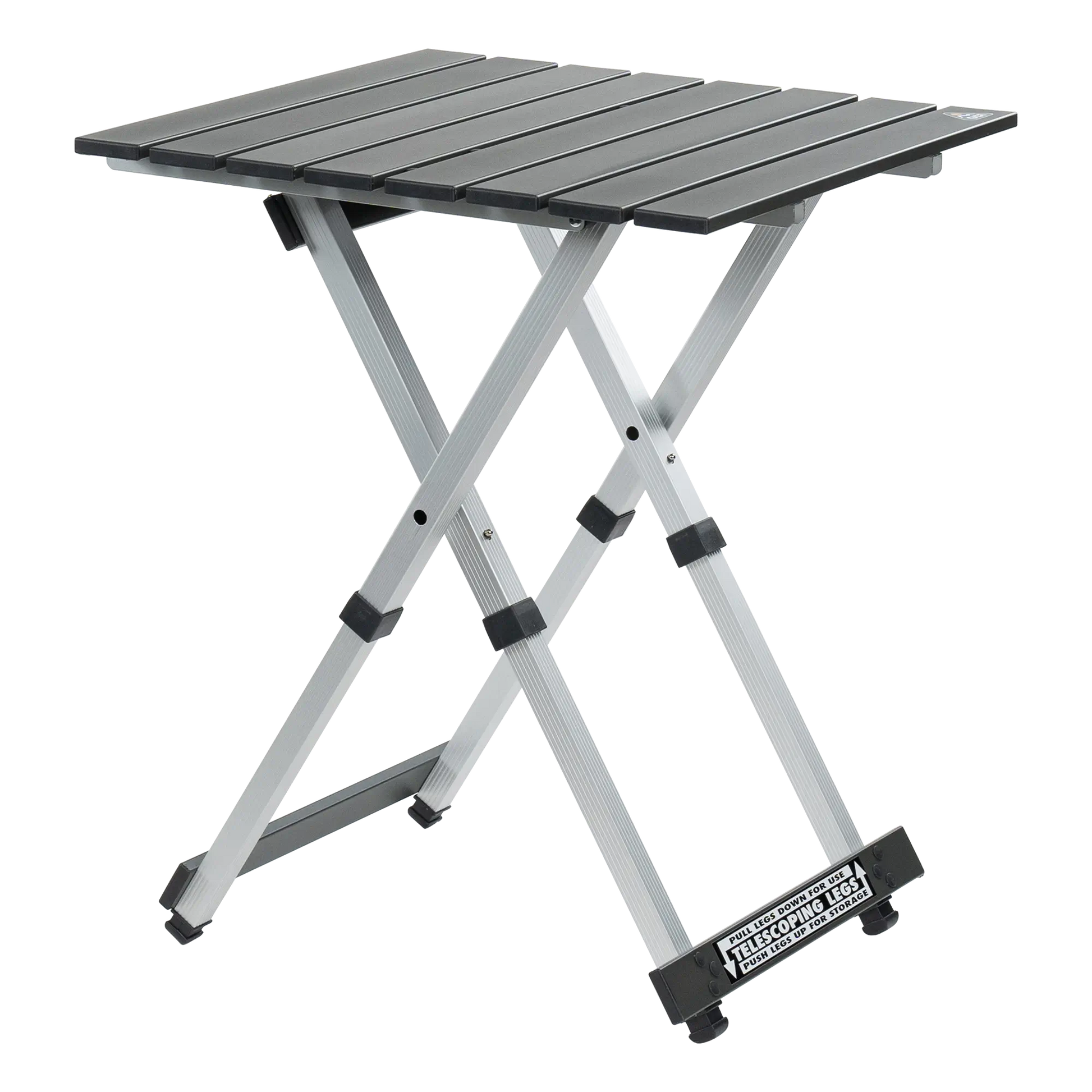 Heavy-Duty Compact Camp Table 20 - Choice 513 - Gear for Camping & Outdoor Travel - Black Chrome