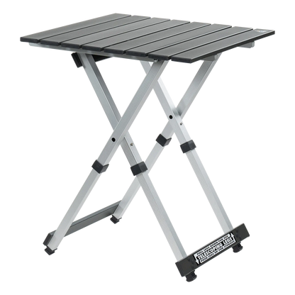 Heavy-Duty Compact Camp Table 20 - Choice 513 - Gear for Camping & Outdoor Travel - Black Chrome