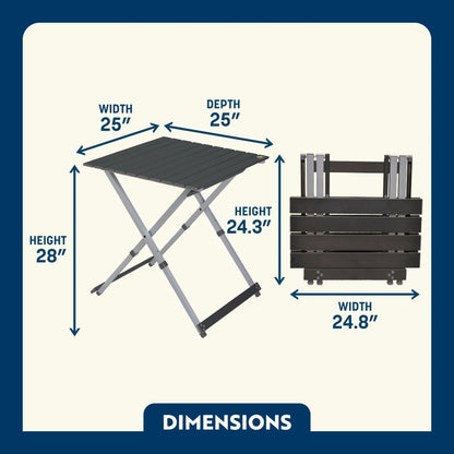 Heavy-Duty Compact Camp Table 25 - Choice 214 - Essential Daily Equipment Detail