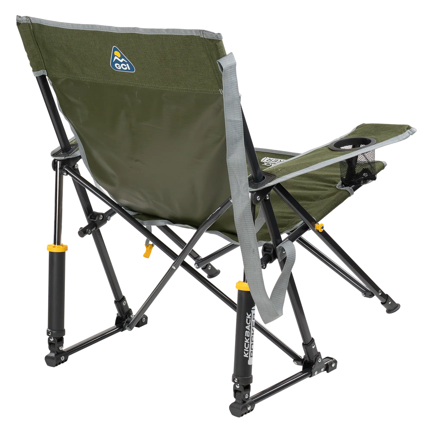 Heavy-Duty Freestyle Kickback Rocker - Choice 345 - Freestyle Rocker Portable Outdoor Folding Chair Detail