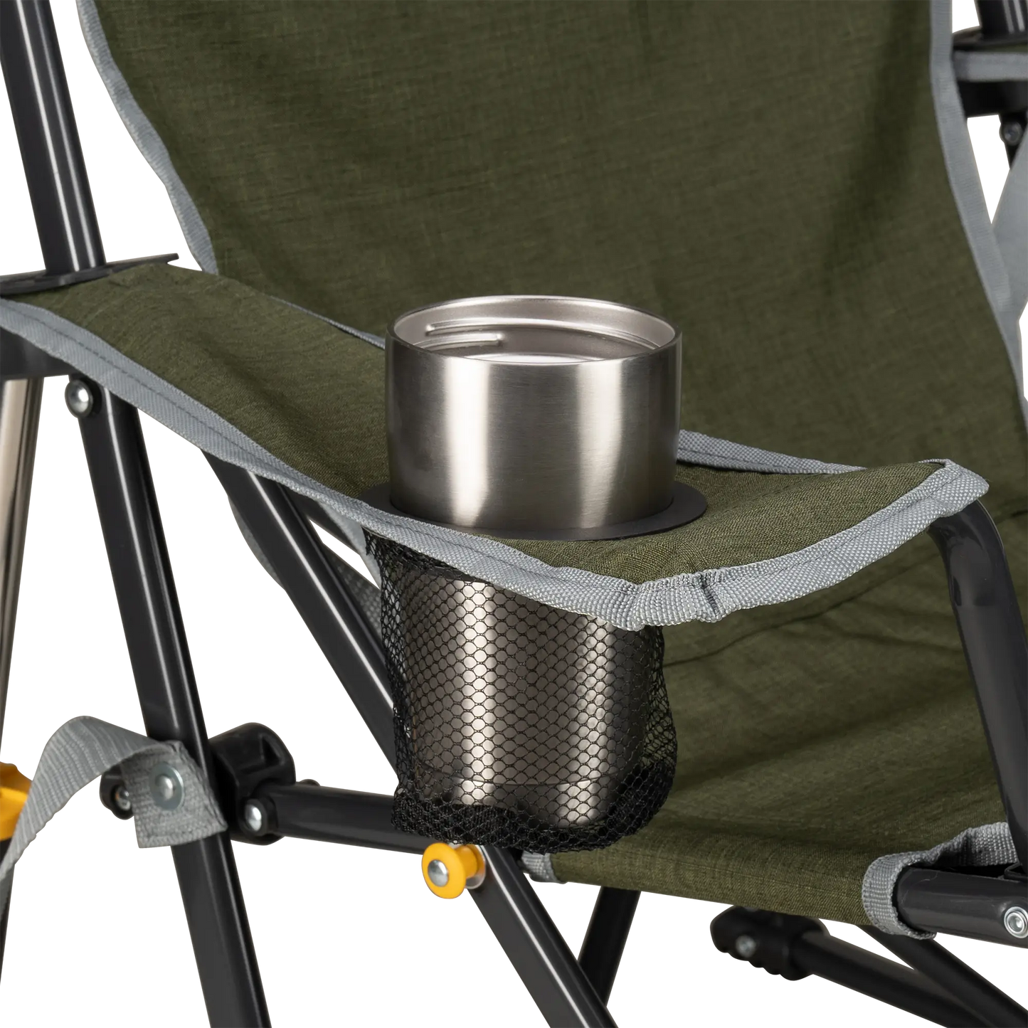 Heavy-Duty Freestyle Kickback Rocker - Choice 345 - Freestyle Rocker Portable Outdoor Folding Chair Detail