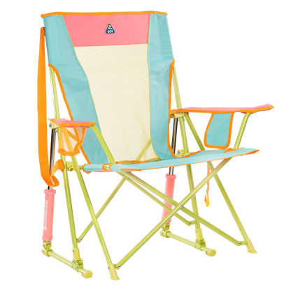 Smooth Motion Comfort Pro Rocker - Choice 375 - Freestyle Rocker Portable Outdoor Folding Chair - Sweet Tea