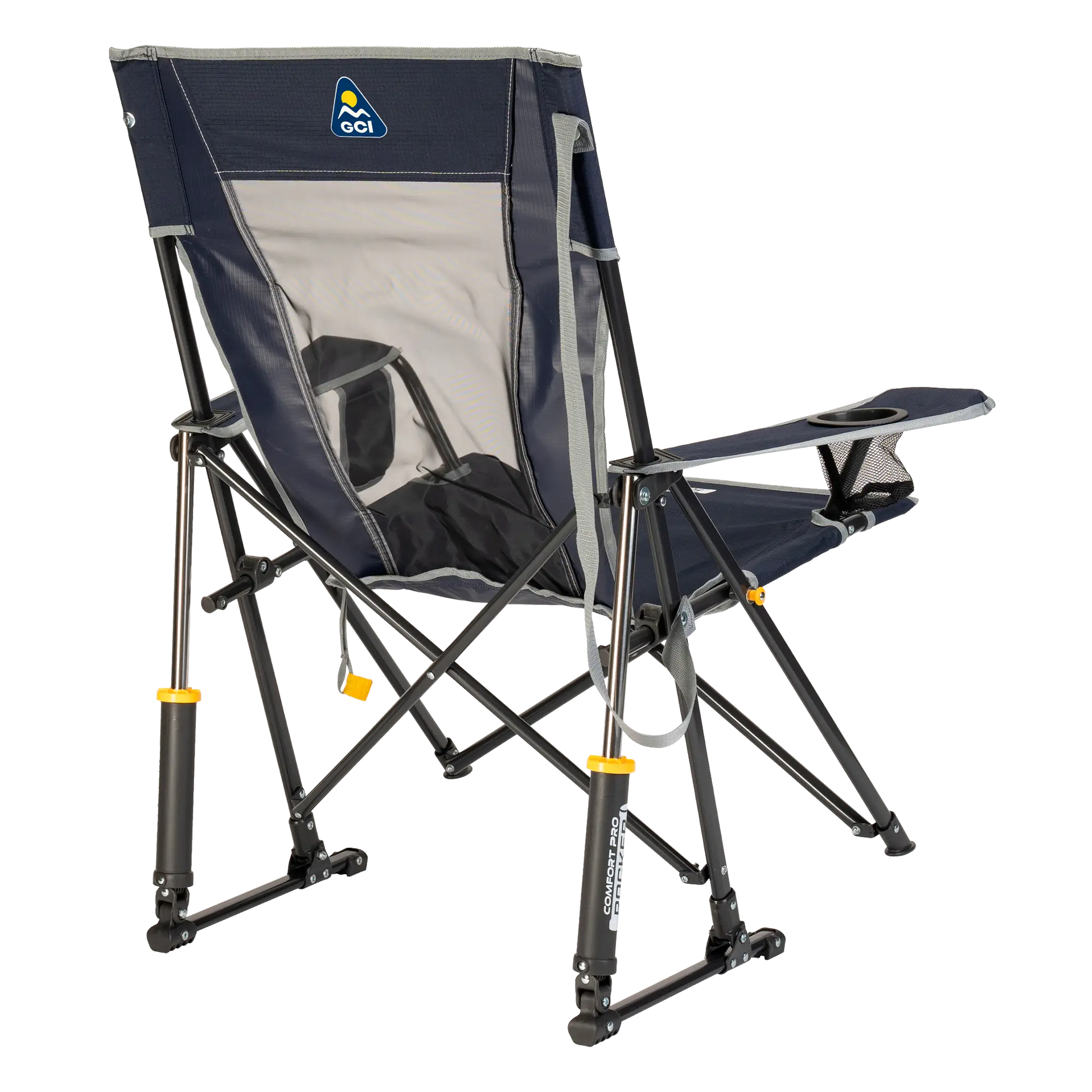 Smooth Motion Comfort Pro Rocker - Choice 375 - Freestyle Rocker Portable Outdoor Folding Chair Detail