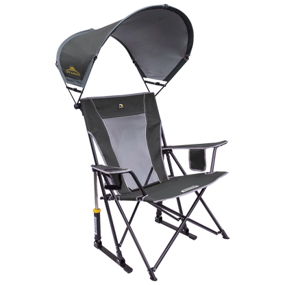 Heavy Duty SunShade Rocker - Choice 550 - SunShade Canopy for Beach & Camping - Pewter