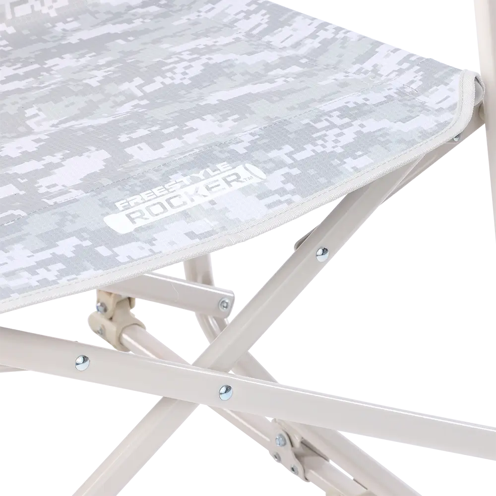 Premium All-Weather Freestyle Rocker Elite - Choice 460 - Patented Spring-Action Rocking Chair for Camping Detail