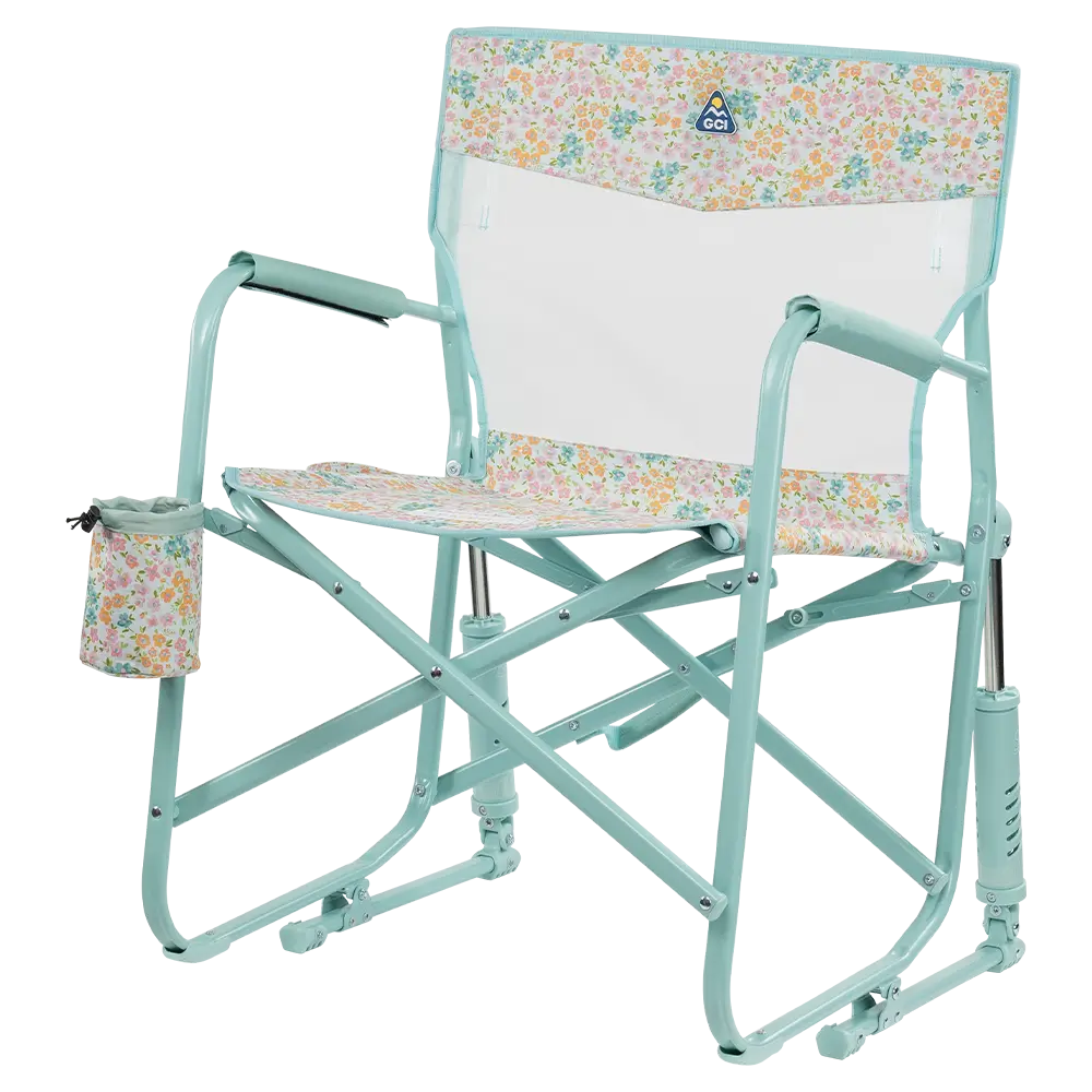 Premium All-Weather Freestyle Rocker Elite - Choice 460 - Patented Spring-Action Rocking Chair for Camping Detail